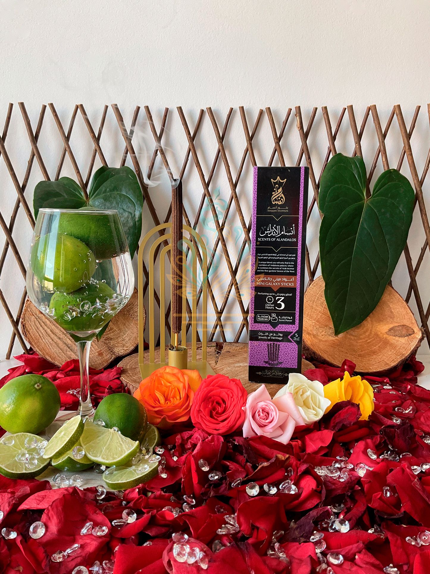 Ansaam Incense - Scents of Alandalos - 5 Mini Galaxy Sticks - 3 Hours Each