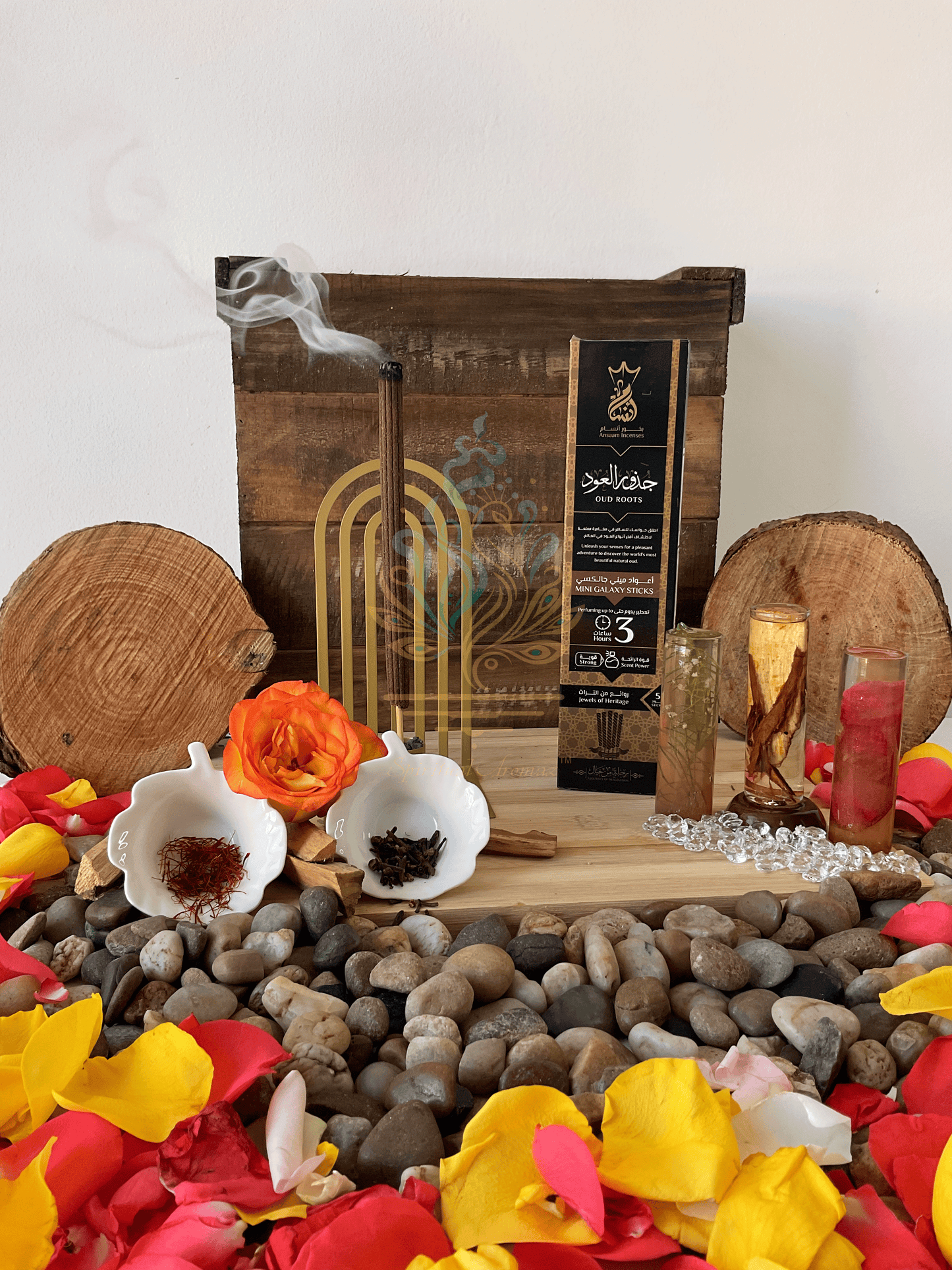 Ansaam Incense - Oud Roots - 5 Mini Galaxy Sticks - 3 Hours Each