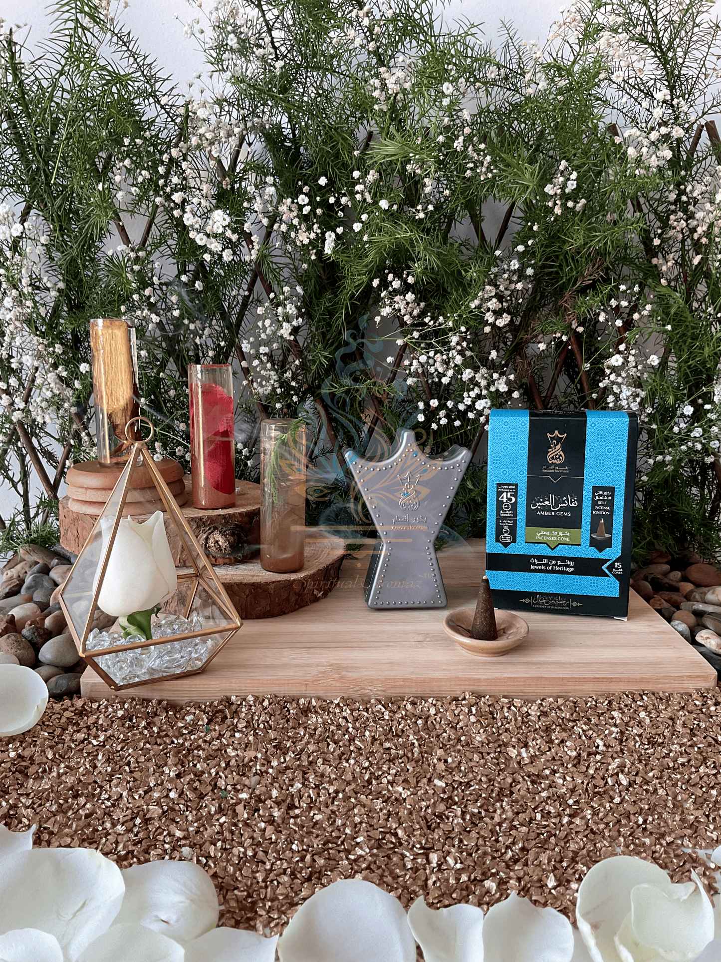 Ansaam Incense - Amber Gems - 15 Cones