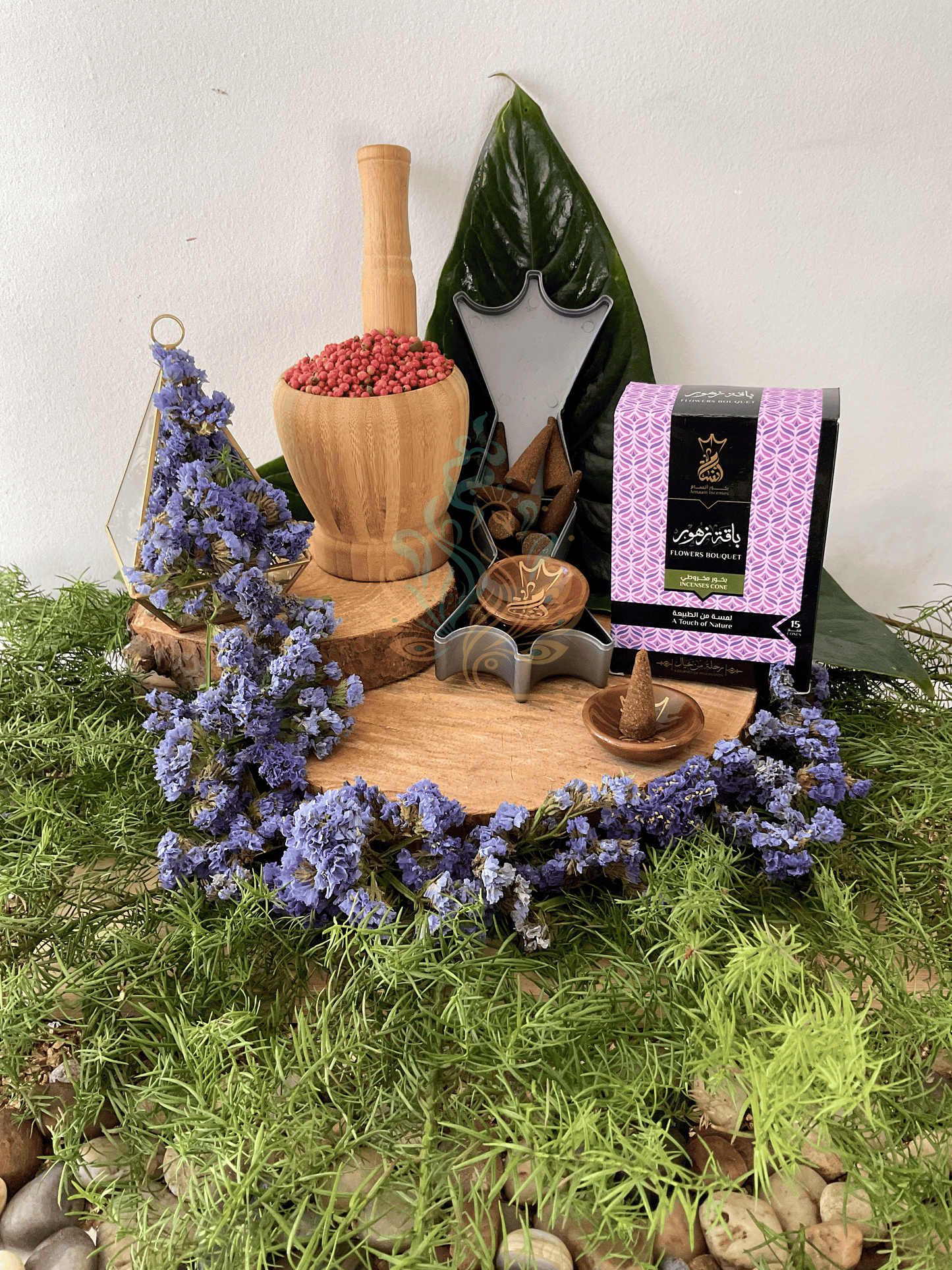 Ansaam Incense - Flower Bouquet Cones - 15 Count