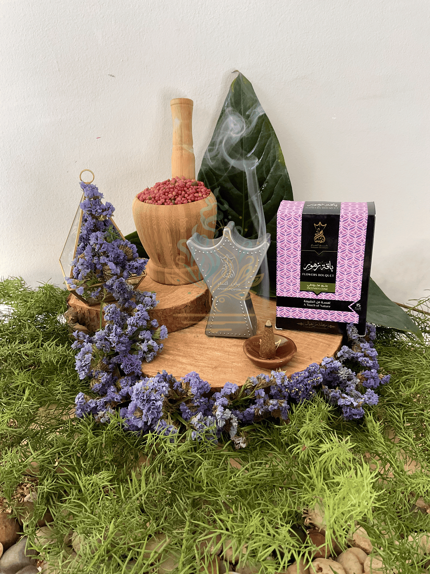 Ansaam Incense - Flower Bouquet Cones - 15 Count